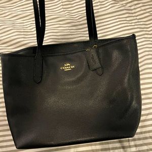 Coach Zip Top Tote - Black